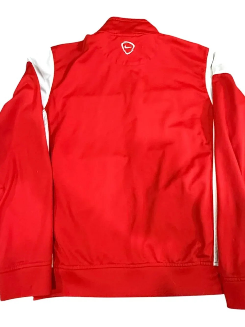 Nike Boys Large Red & White Dri-FIT Full Zip Track Jacket